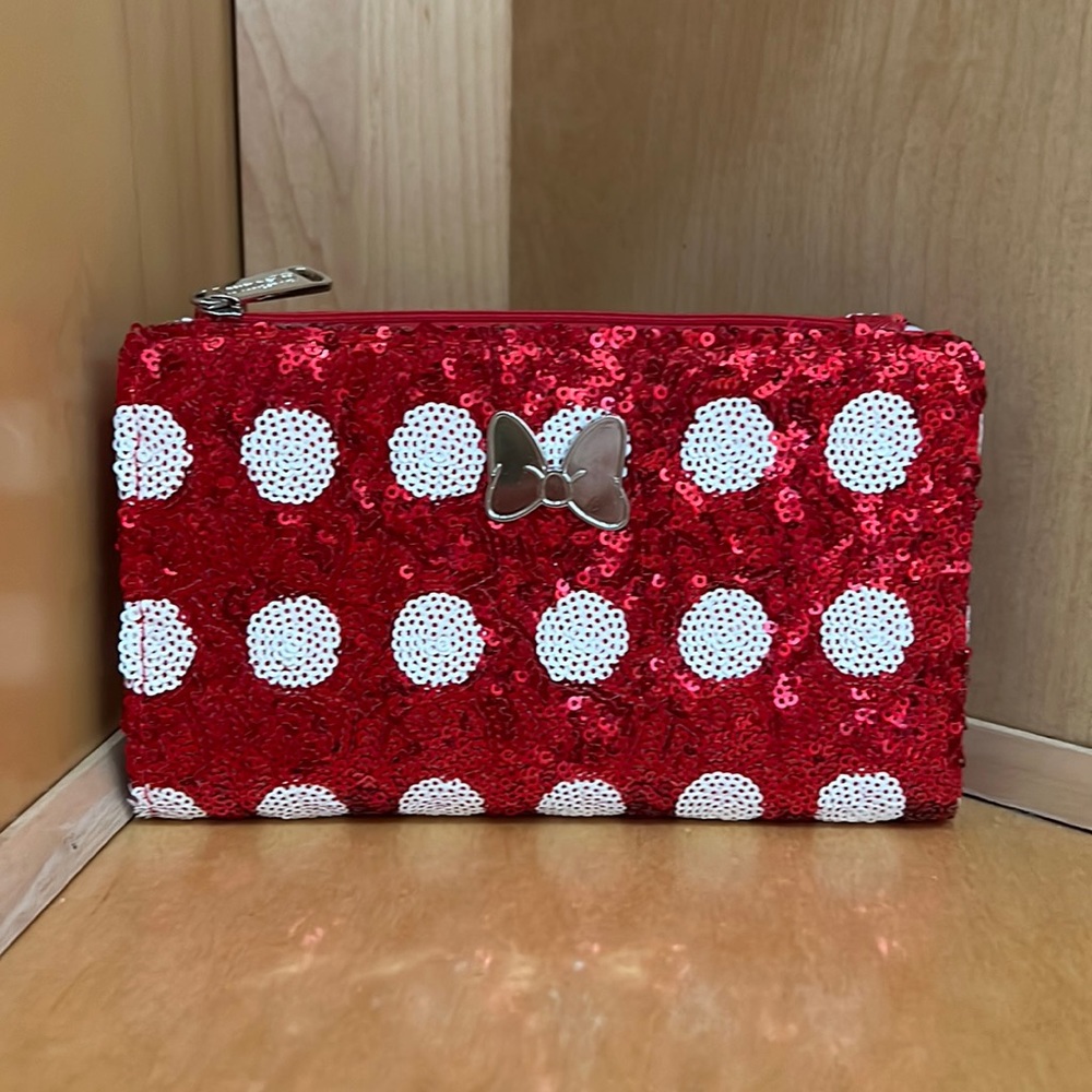Loungefly Minnie Mouse wallet sequined
